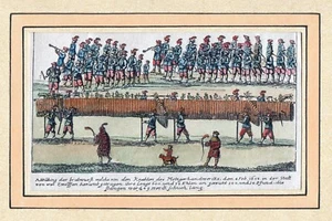 Norimberga - Trasloco Des Metzgerhandwerks 1658 - Colorato Incisione Circa 1860 - Picture 1 of 2