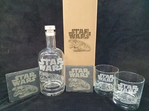 Star Wars Millennium Falcon decanter box set for 2 can be personalised - Picture 1 of 11