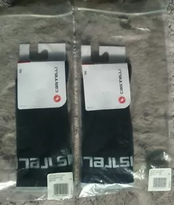Two Pair Men's 2XL Castelli DISTANZA 20 Socks SAVILE BLUE XXL - Picture 1 of 2