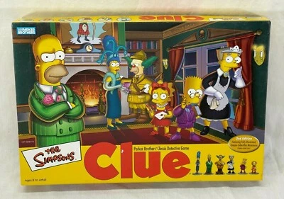 Clue The Simpsons Edition Parker Bro’s Classic Detective Game 2002 - 2nd Edition - Image 1 of 4