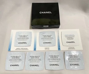 7 Pcs Chanel Hydra Beauty Samples 0.75ml Each 5 x Serum, 1 x Creme, 1 xMask +Box - Picture 1 of 4