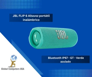 JBL FLIP 6 Altavoz portátil inalámbrico Bluetooth IP67 - GT - Verde azulado  - Picture 1 of 4