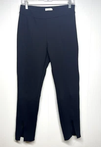 Avenue Montaigne Max Freedom Pants Black Size 8 Front Split Seam 4 Way Stretch - Picture 1 of 10