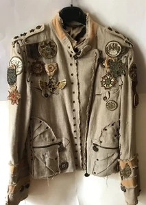 ROBERTO CAVALLI JACKE MIT STICKEREI; GR:S - Bild 1 von 5