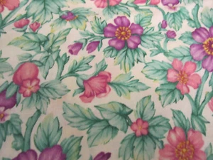 Always in Bloom by Maywood Studio pink purple Florals Cotton Fabric 1yd 31x42 - Picture 1 of 5