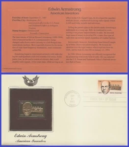 USA2 #2056 U/A GOLDEN REPLICA FDC Frequncy Modulation E.Armstrong - Bild 1 von 1