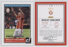 2015 Panini Donruss Press Proof Silver /199 Wesley Sneijder (Base) #36.1