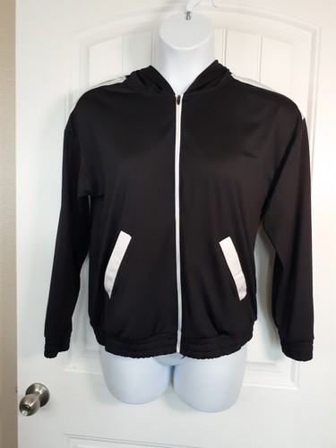 VETEMENTS NWOT Zelos M Black W White Accents Full Zip Hoodie Track Jacket