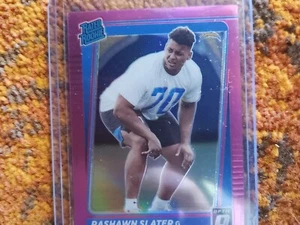 2021 Donruss Football Rashawn Slater Rated Rookie /500 Purple Holo - Picture 1 of 2