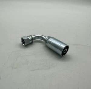 FJX90-06-06-U (5 Pk) Hydraulic Crimp Fitting U-Series 3/8" JIC Female Swivel HY - Picture 1 of 4