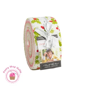 Moda CHRISTMAS STITCHED Fig Tree JELLY ROLL 40 strips Quilt FABRIC - Picture 1 of 8