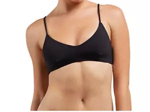 Volcom Junior Simply Seamless V-Neck Swim Top Black Size XS 3391 - Picture 1 of 2