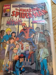 The Amazing Spiderman and The New Mutants Featuring Patines Vol 1 No 1 1990 KMart - Imagen 1 de 5