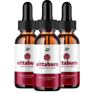 (3 Pack) Vittaburn Drops Healthy Formula – Vitta Burn Drops All Natural Healthy - Picture 1 of 12