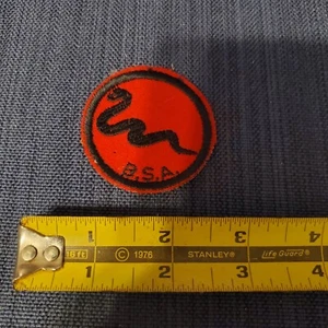 Vintage Patch Boy Scouts of America B.S.A BSA Red & Black Klapperschlange - Bild 1 von 2