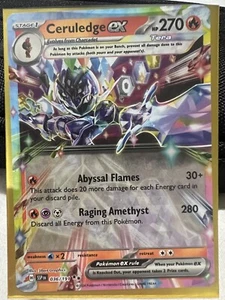 1x Ceruledge ex - 036/191 - Double Rare NM-Mint Pokemon SV08 - Surging Sparks - Picture 1 of 1