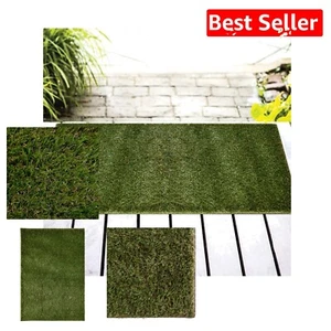 Premium Synthetic Turf Mat Set: 2' x 3' Green Grass Area Rugs for Pets & Gardens - Picture 1 of 10