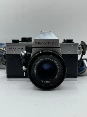 PRAKTICA MTL 5b 35mm Film SLR Camera - tessar 2.8/50 carl zeiss jena Untested - Image 1 of 4