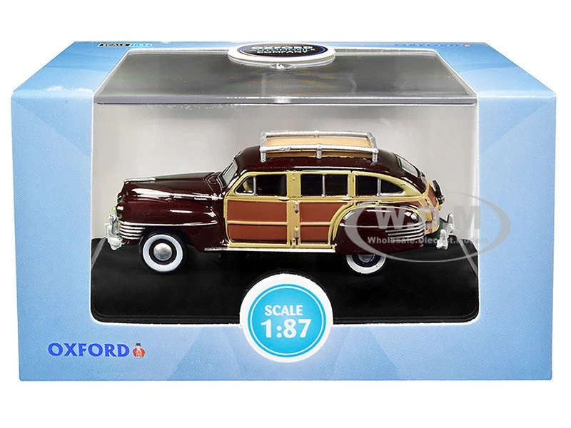 Chrysler Town & Country Woody Wagon 1942 granate modelo Oxford 87CB42001 1/87 (HO) Foto 1 de 1
