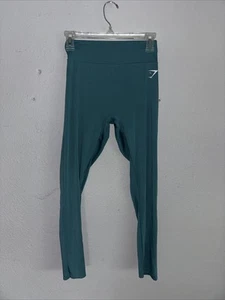 Gymshark Power Leggings Size Medium Womens Teal Scrunch - Picture 1 of 3