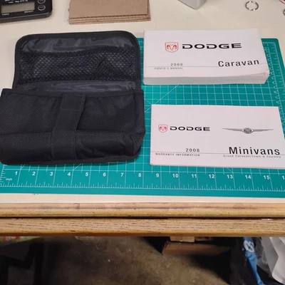 2008 Dodge Grand Caravan Factory Original Glovebox Owners Manual Book Portfolio Foto 1 de 2