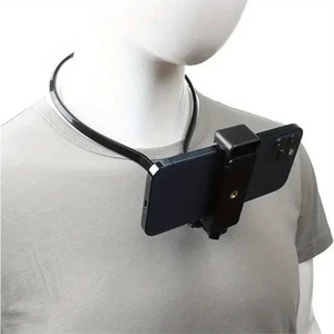 Hands-Free Wearable Neck Phone Holder for iPhone 15 Pro Max, Samsung, GoPro - Picture 1 of 3