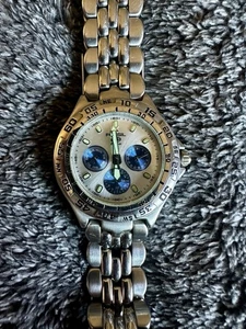 FOSSIL Blue BQ-8775 silberfarbene Herrenuhr benötigt Batterie - Bild 1 von 6