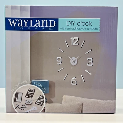 DIY Clock Self-Adhesive Stick On Wall Create Unqiue Patterns - Image 1 of 4