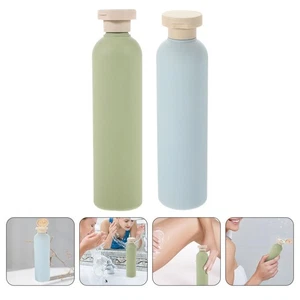 2 botellas de limpieza y cuidado dispensador de aceite de masaje de lavado corporal de viaje - Imagen 1 de 12