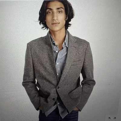 Men's J. Crew Knit Wool Cotton Blend Blazer XL unstructured Gray NWT! AX264 - Image 1 of 4