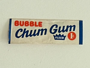 Rare Vintage Fleer Bubble Chum Gum Paper Wrapper, 1970s - Picture 1 of 2