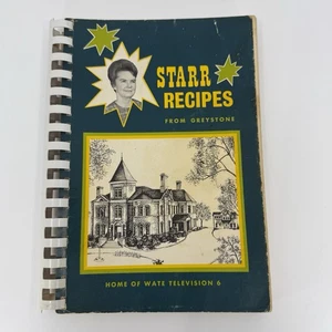 VTG STARR RECIPES FROM GREYSTONE Mary Starr 1970 Cookbook WATE Knoxville - Imagen 1 de 7