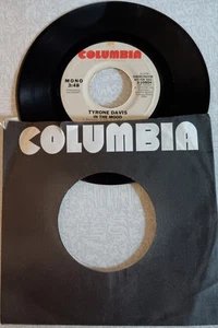 TYRONE DAVIS - In The Mood Mono & Stereo, Demo, 45 VG+, 1979, Columbia - Picture 1 of 1