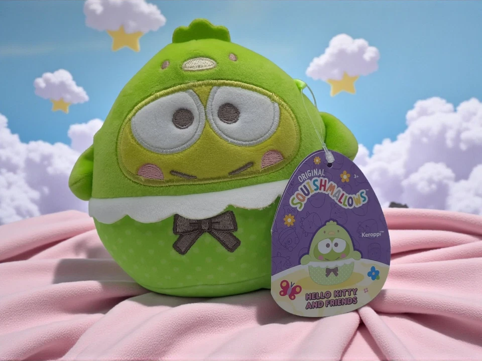 Squishmallows Hello Kitty & Friends 5” KEROPPI Easter Kids Stuffed Plush Toy