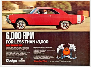 Original 1967 Dodge Dart Swinger 340 Scat Pack 6000 RPM ad 8,5x11 - Bild 1 von 1