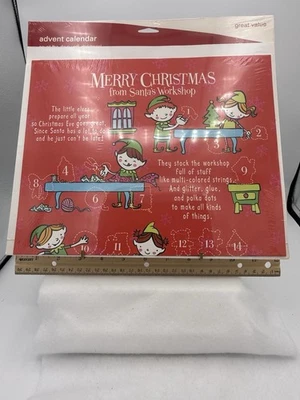 Vintage New And Sealed Christmas Advent Calendar Holiday Design Studio - Image 1 of 4