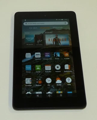 Amazon Fire-Tablet 5. Generation, 8 GB, WLAN, 7 Zoll - Schwarz - Bild 1 von 4