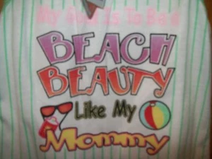 WCK 6 Months My Goal is to Beach Beauty Like My Mommy summer sleeveless 2 piece - Imagen 1 de 3