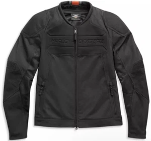 Harley-Davidson Men’s Plus Brawler Mixed Media Black Jacket Padded Multi Sz NEW - Picture 1 of 5
