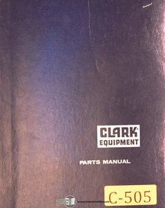 Clark CF20-93-021 S/N, Forlift Trucks Parts Manual 1967 - Picture 1 of 2