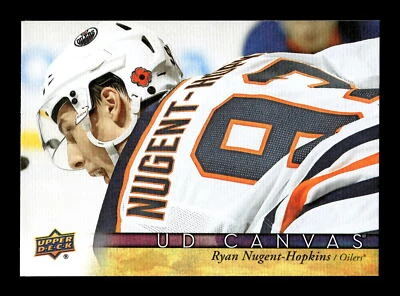 Ryan Nugent-Hopkins 2017-18 Upper Deck Hockey #C153 UD Canvas Edmonton Oilers - Image 1 of 2