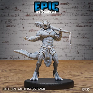 Eastern Half Dragonborn A by Epic Miniatures  RPG D&D Pathfinder 3D Print - Picture 1 of 2