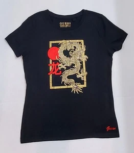 NWT. Guess Eco Chinese New Year Rhinestone Tee Size : Medium - Picture 1 of 4