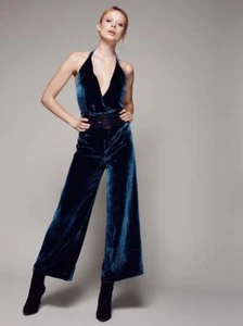 Free People Rumpled Silk Romper-8-$350 MSRP - Picture 1 of 2