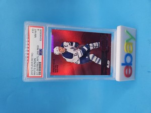 2012-13 Fleer Retro Mats Sundin 30 Precious Metal Gem Red /100 PSA 8