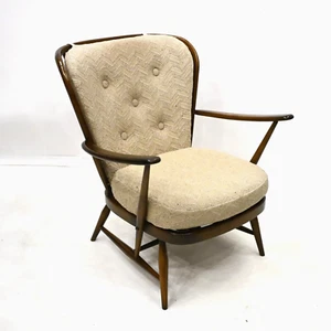 Ercol Low Back Evergreen Easy Chair Model 477 Dark Finish FREE UK Delivery* - Picture 1 of 24