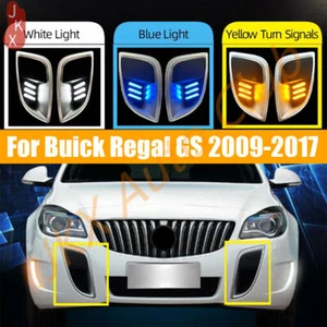 Parachoques delantero DRL luz antiniebla malla rejilla marco ABS s para Buick Regal GS 2009-2017 - Imagen 1 de 8