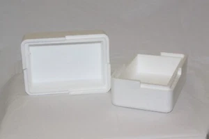 32x (£1.00 p/b ONLY) POLYSTYRENE COOL THERMO INSULATION BOX FOOD FISH PERISHABLE - Picture 1 of 13