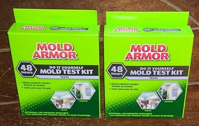 Lot of 2 MOLD ARMOR 48 Hour DIY Mold Test Kits Model #S2615