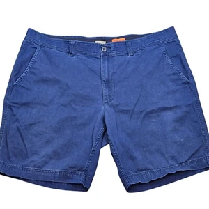 St Johns Bay Shorts Mens Blue Comfort Stretch Waistband Flat Front Size 42 - Picture 1 of 9